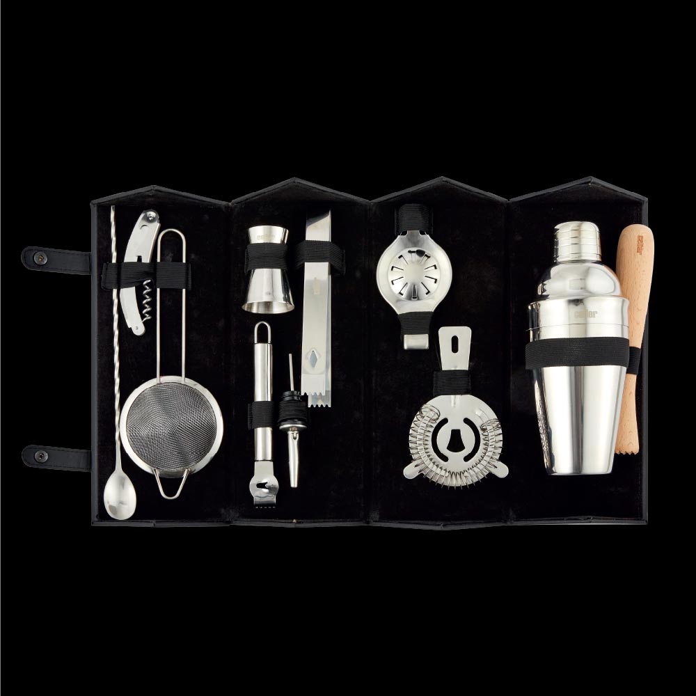 Cellar Premium Luxe 12 Piece Travel Bar Set