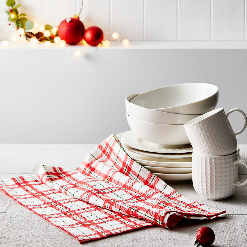 Ambrosia Santas Workshop V Tea Towel - Surprise Stocking Filler