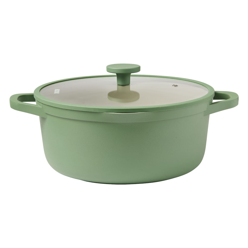 NOOK by Baccarat 9 Piece Cookware Set Sage