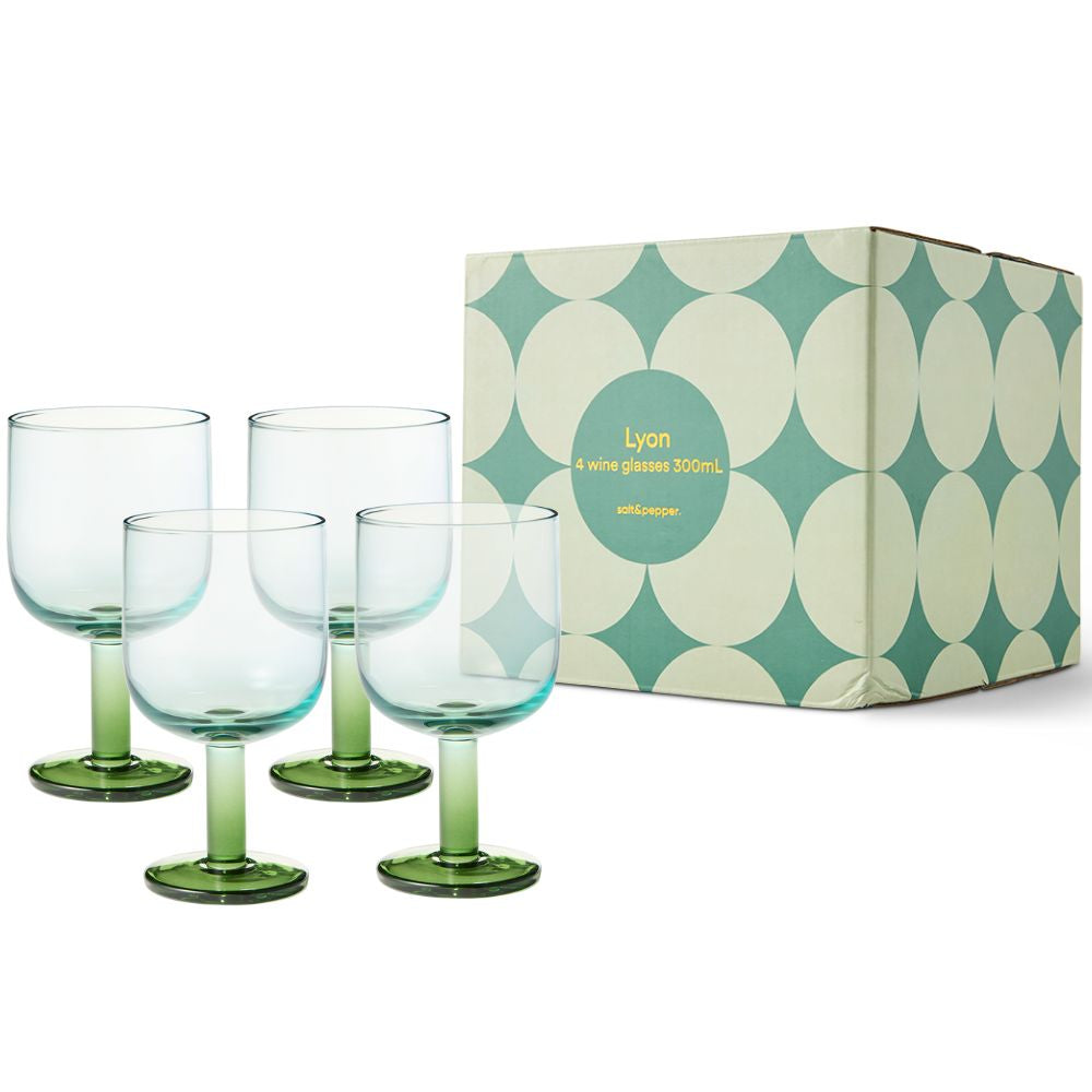 Salt & Pepper Wonderland Set of 4 Lyon Wine Glasses 300ml