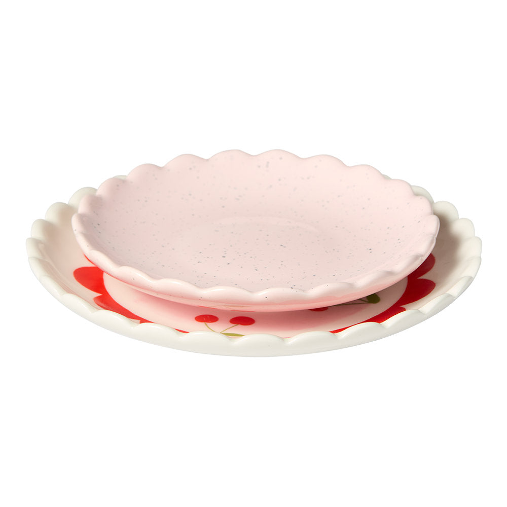 Salt & Pepper Wonderland Set of 2 Fruit Dete Trinket Dishes