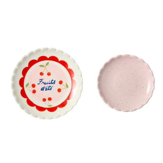 Salt & Pepper Wonderland Set of 2 Fruit Dete Trinket Dishes
