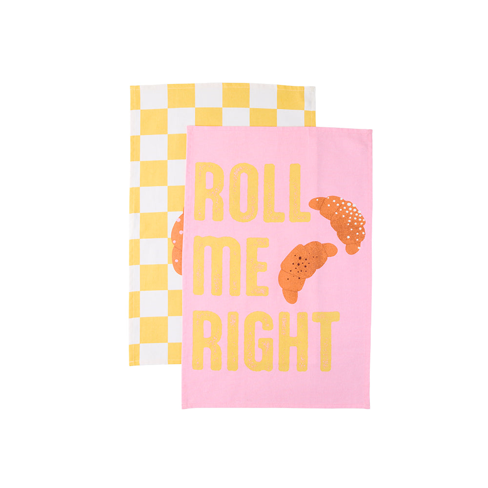 Daily Dose by Ambrosia Set of 2 Tea Towels