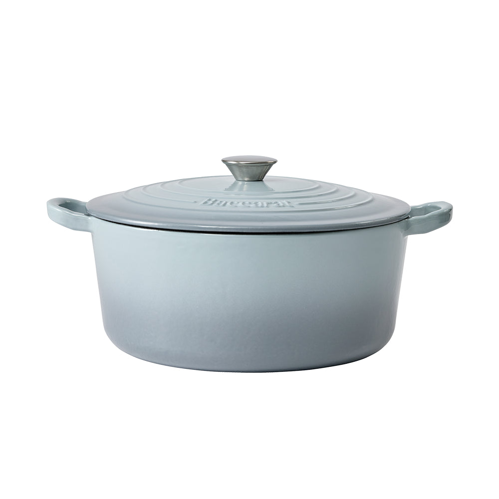 Baccarat Le Connoisseur Cast Iron Round French Oven 29cm 6.3L Mist