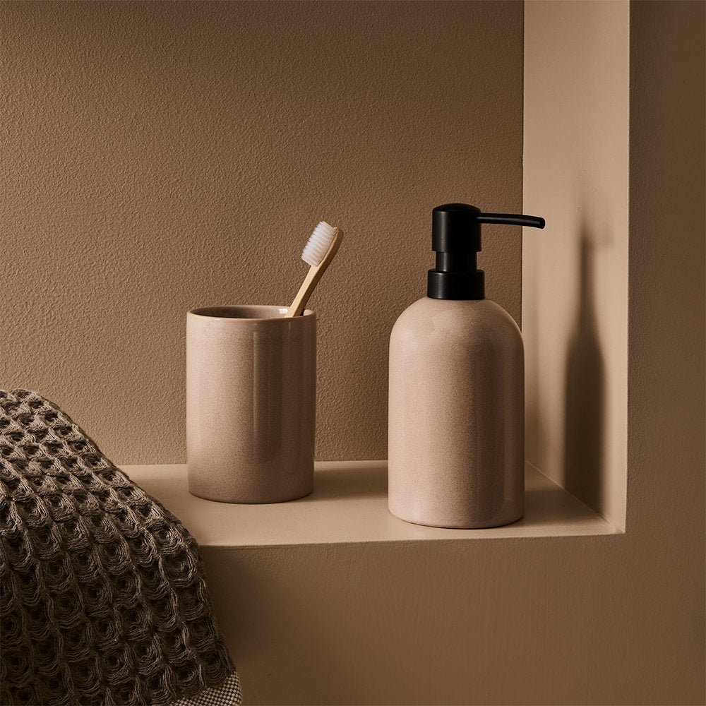 Salt & Pepper Tide Bathroom Tumbler 10x8cm
