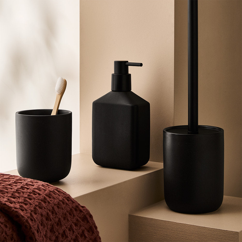 Salt & Pepper River Toilet Brush Holder