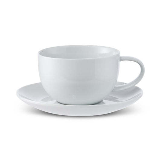 Salt & Pepper Coupe Teacup & Saucer 250ml