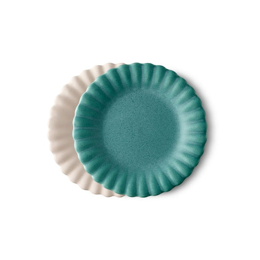 Salt & Pepper Leif Cake Plate Set of 2 20cm