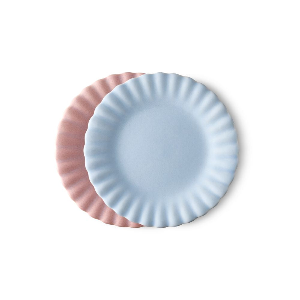Salt & Pepper Leif Cake Plate Set of 2 20cm