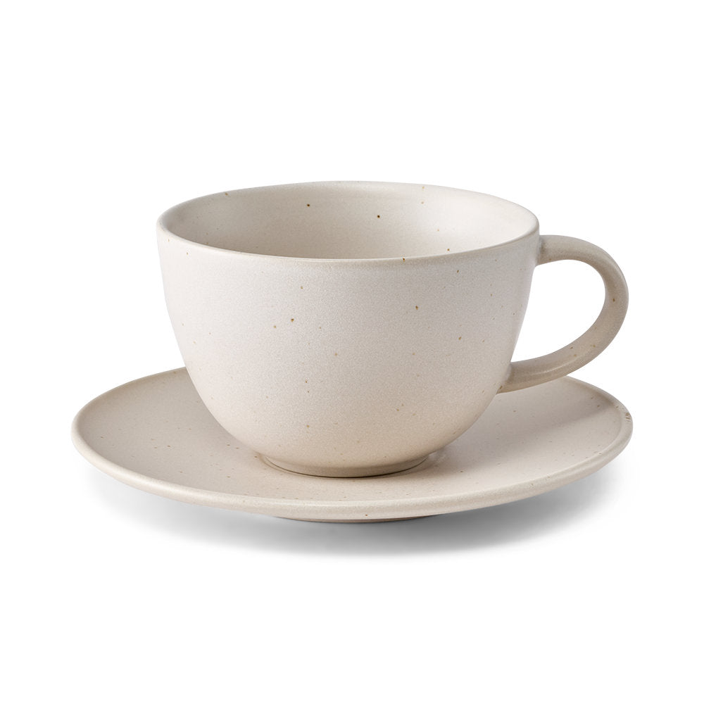 Salt & Pepper Milan Teacup & Saucer 280ml