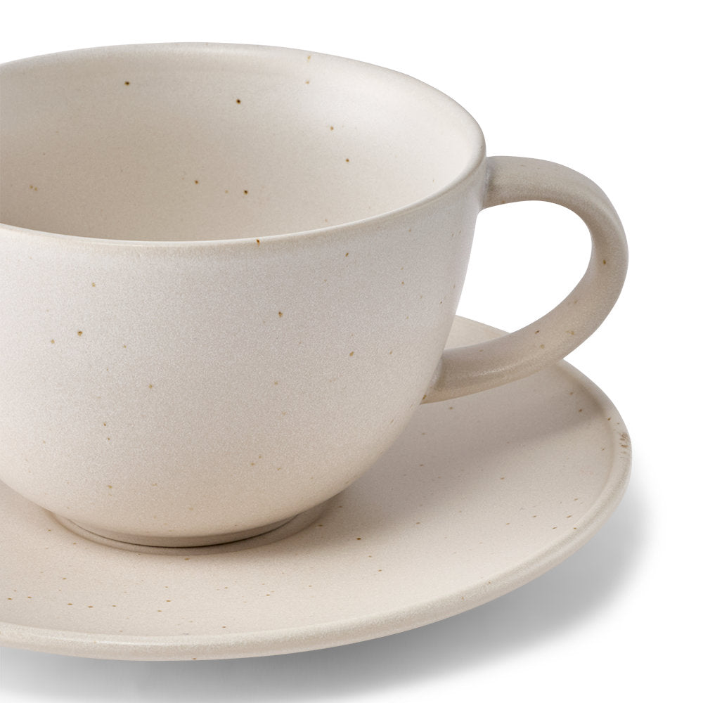 Salt & Pepper Milan Teacup & Saucer 280ml
