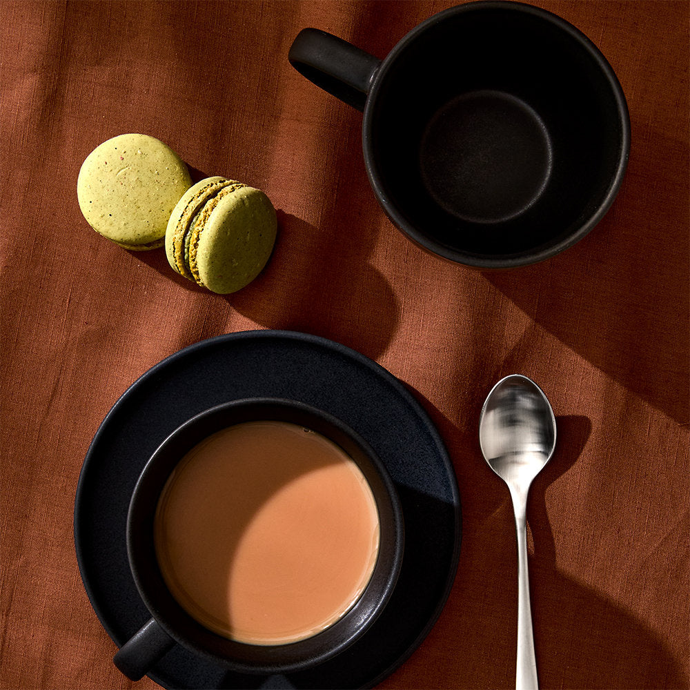 Salt & Pepper Milan Teacup & Saucer 280ml