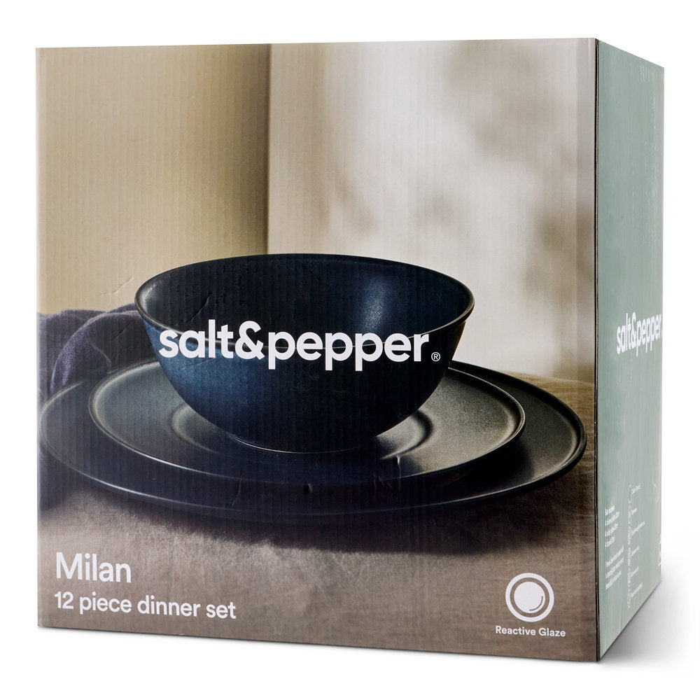 Salt & Pepper Milan 12 Piece Dinner Set
