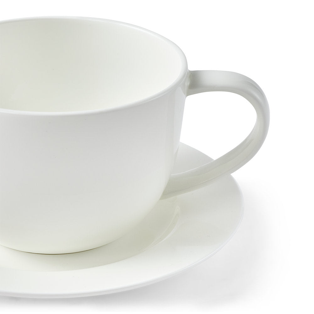 Salt & Pepper Remy Teacup & Saucer 320ml Set of 4