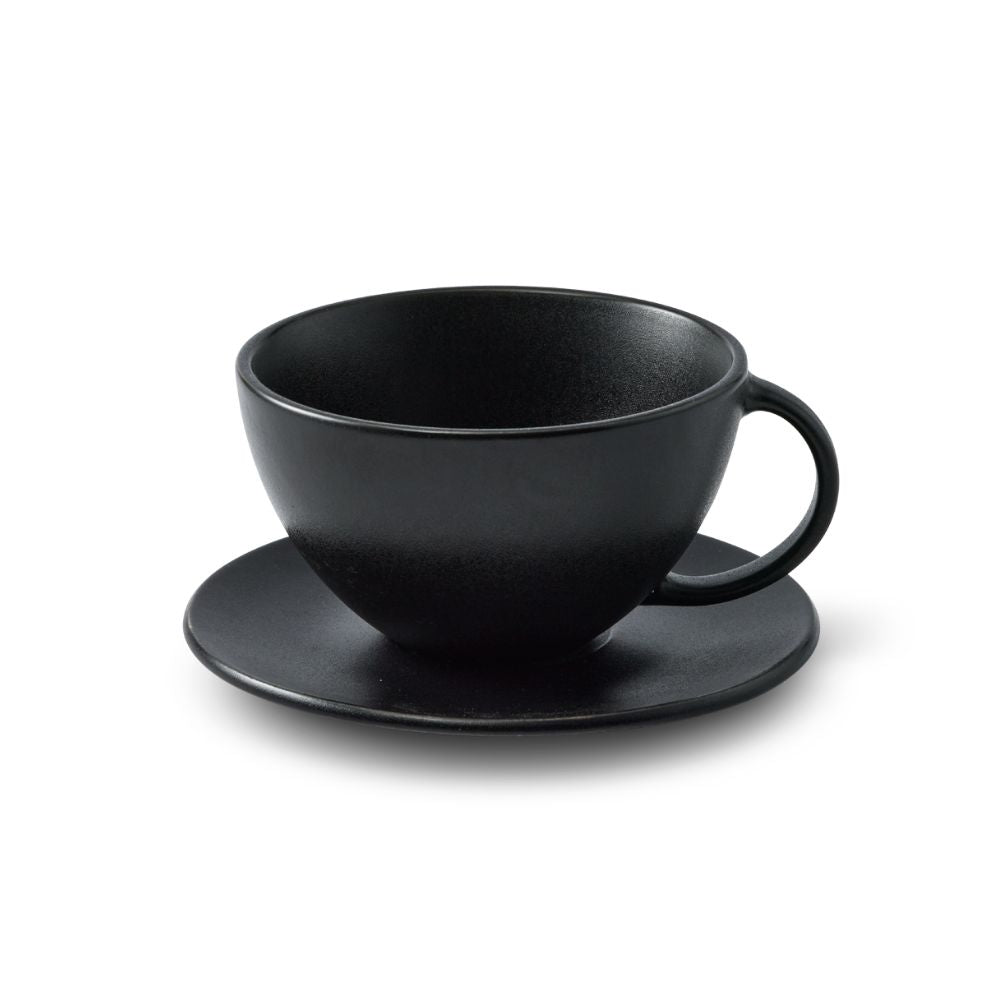 Salt & Pepper Riley Teacup & Saucer 360mL