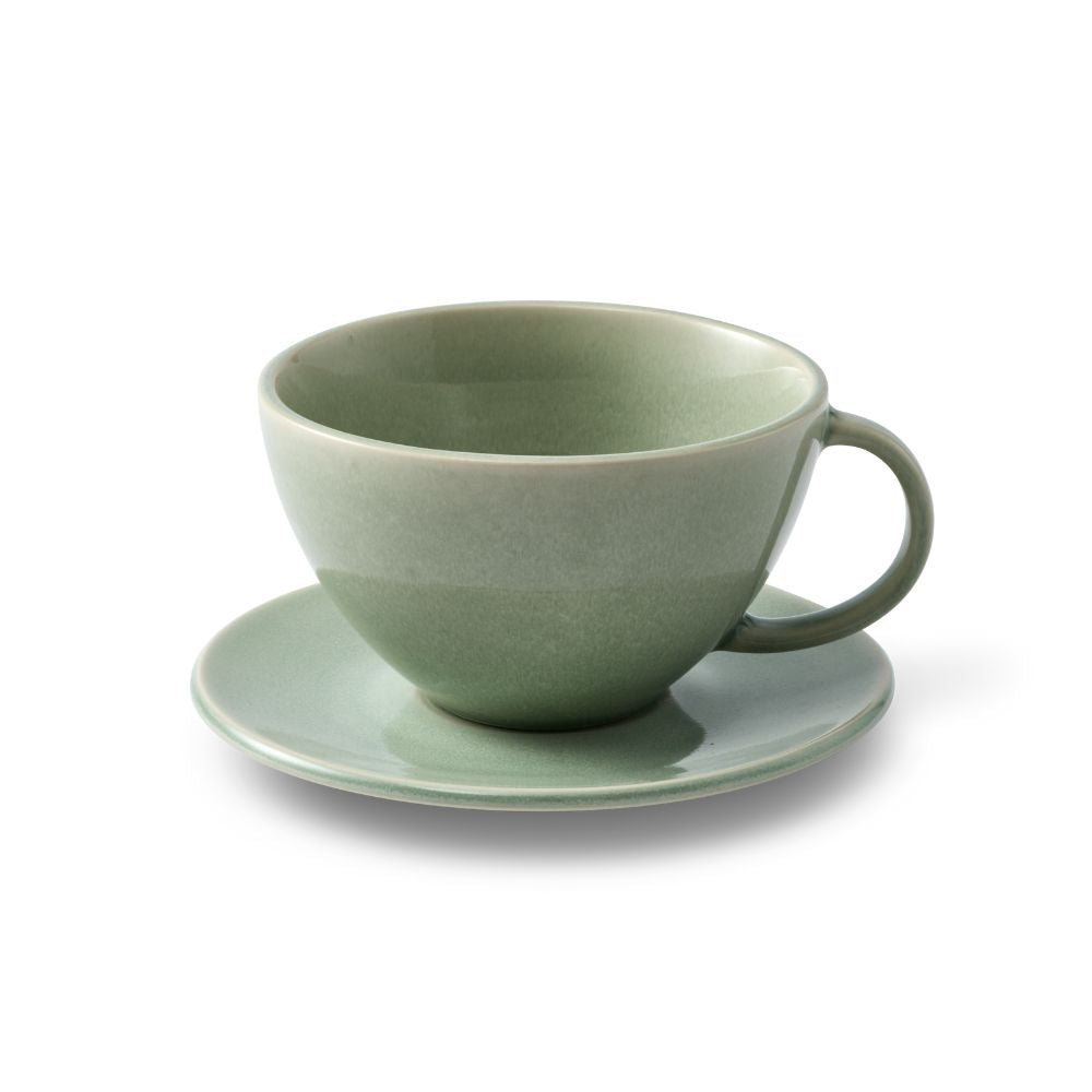 Salt & Pepper Riley Teacup & Saucer 360mL