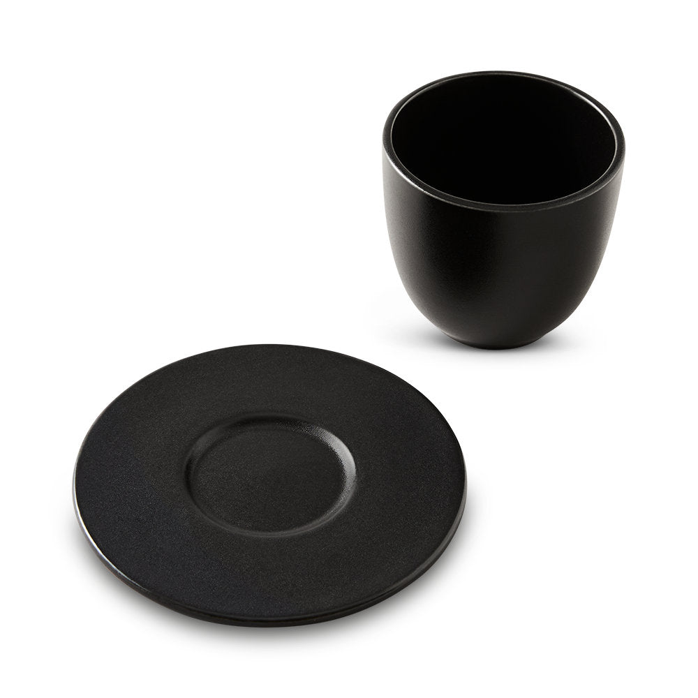 Salt & Pepper Riley Espresso Cups & Saucers 160mL - Set of 4
