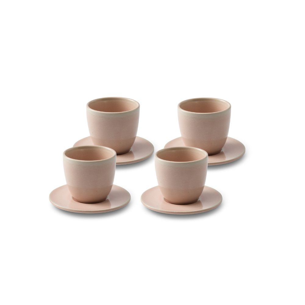 Salt & Pepper Riley Espresso Cups & Saucers 160mL - Set of 4