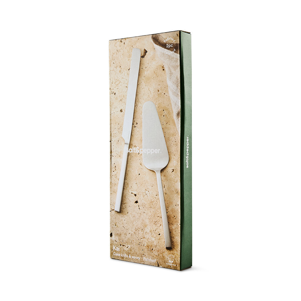 Salt & Pepper Kai Cake Server Set 2 Piece