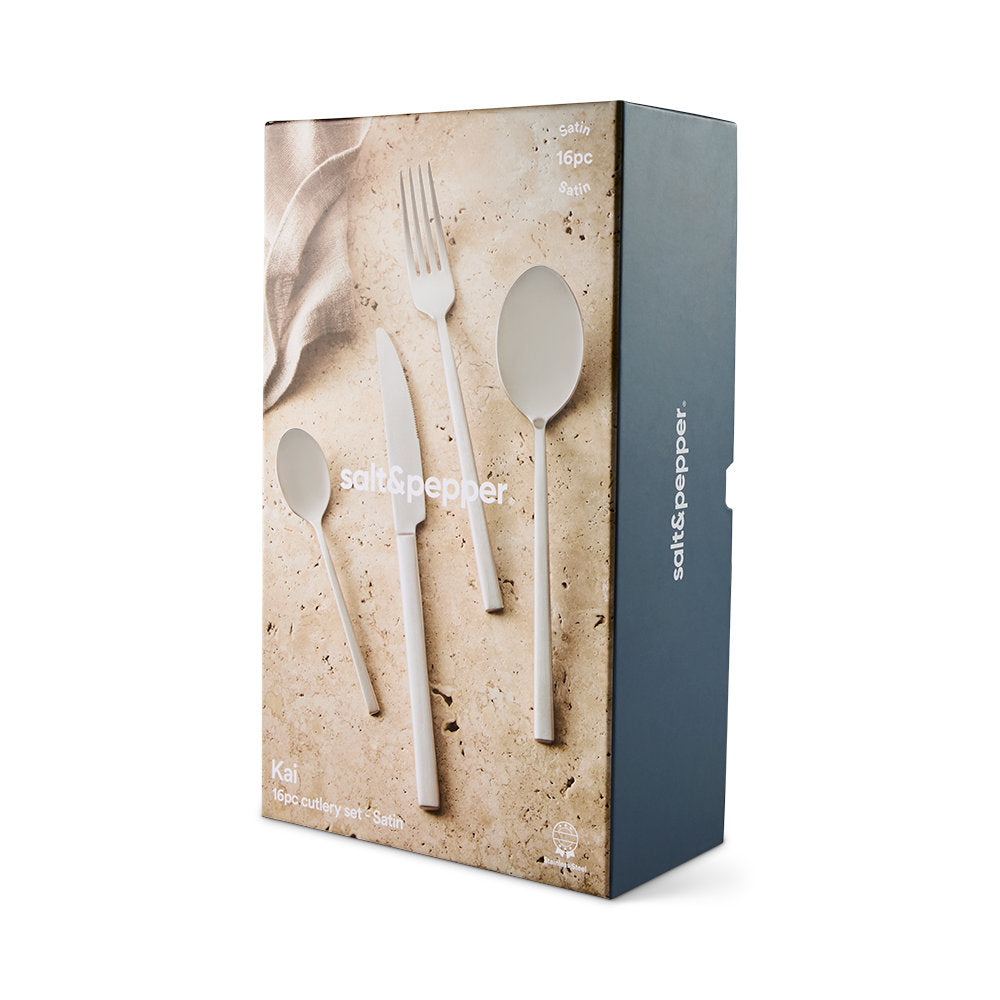 Salt & Pepper Kai Cutlery Set 16 Piece