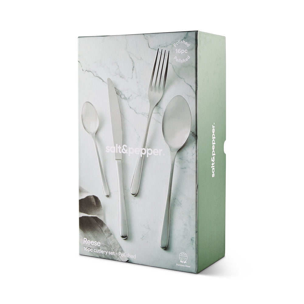 Salt & Pepper Reese Cutlery Set 16 Piece