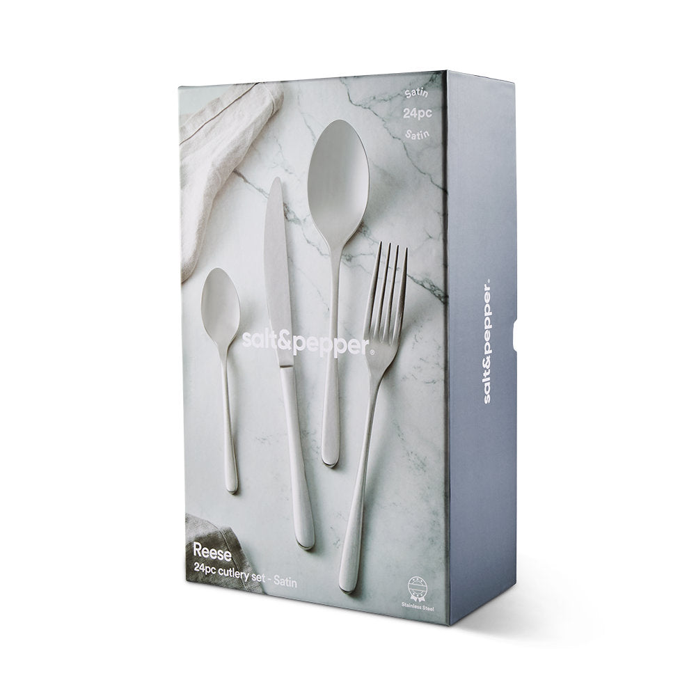 Salt & Pepper Reese Cutlery Set 24 Piece