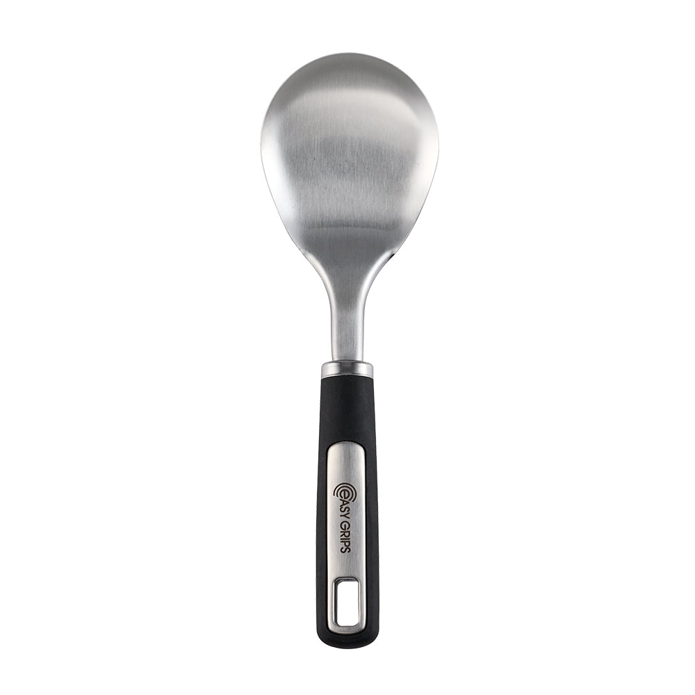 Easy Grips Stainless Steel Rice Spoon Black