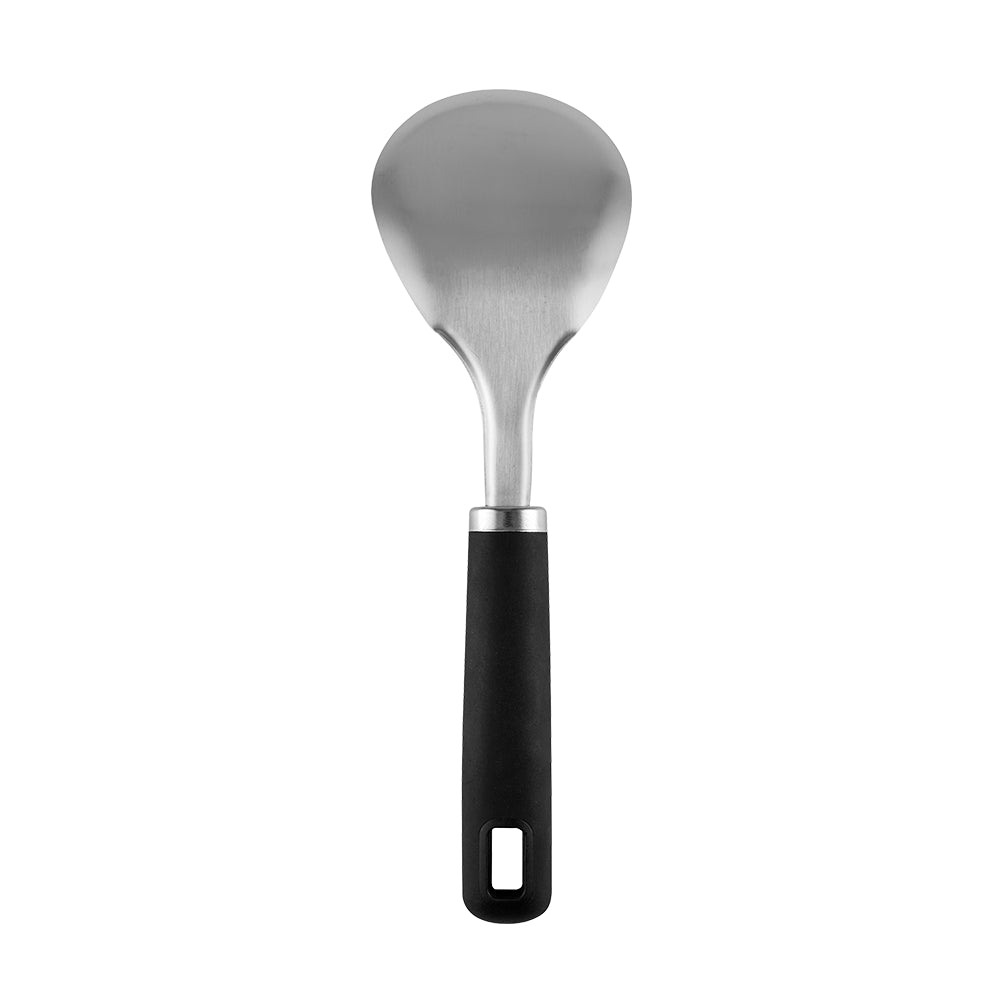 Easy Grips Stainless Steel Rice Spoon Black