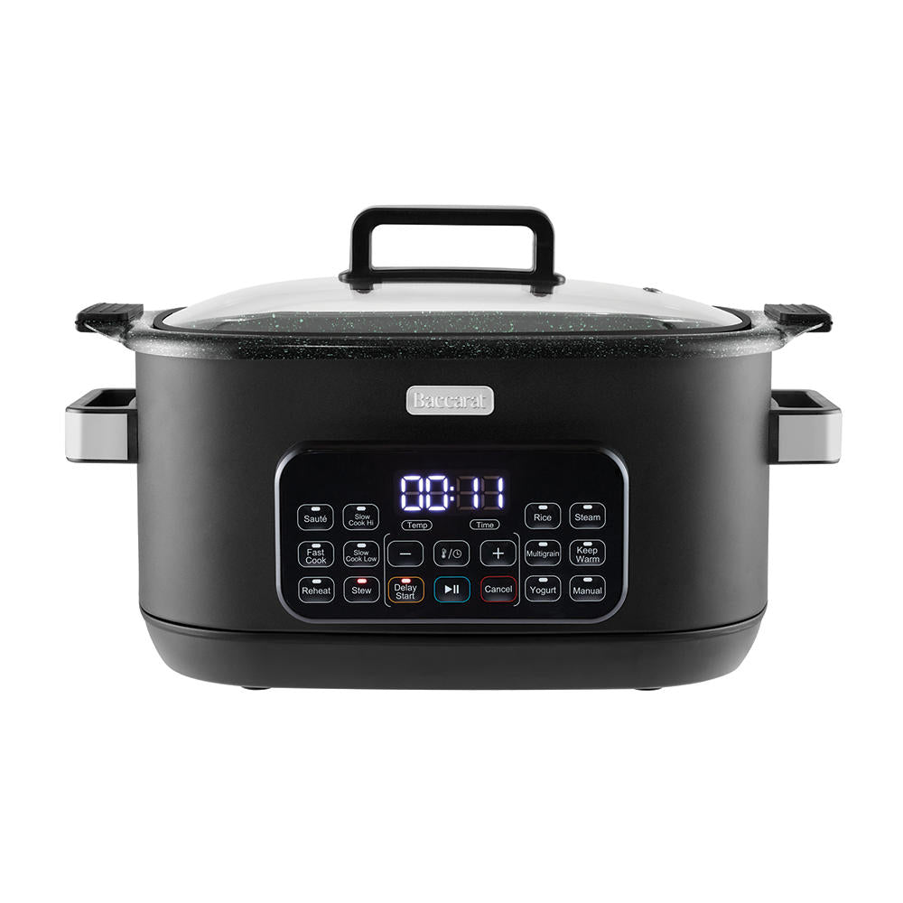 Baccarat GREEN STONE Sear Slow Cooker 6L Black