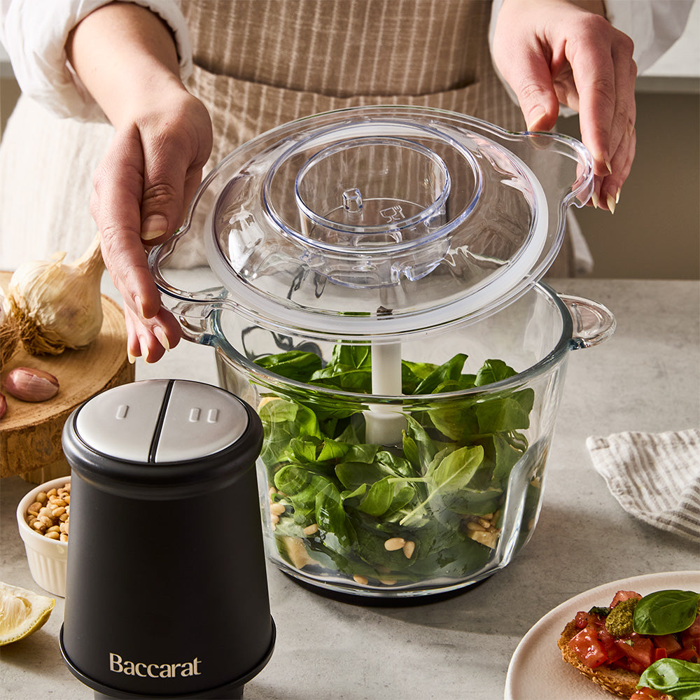 Baccarat The Healthy Prep Glass Food Processor 2L Black