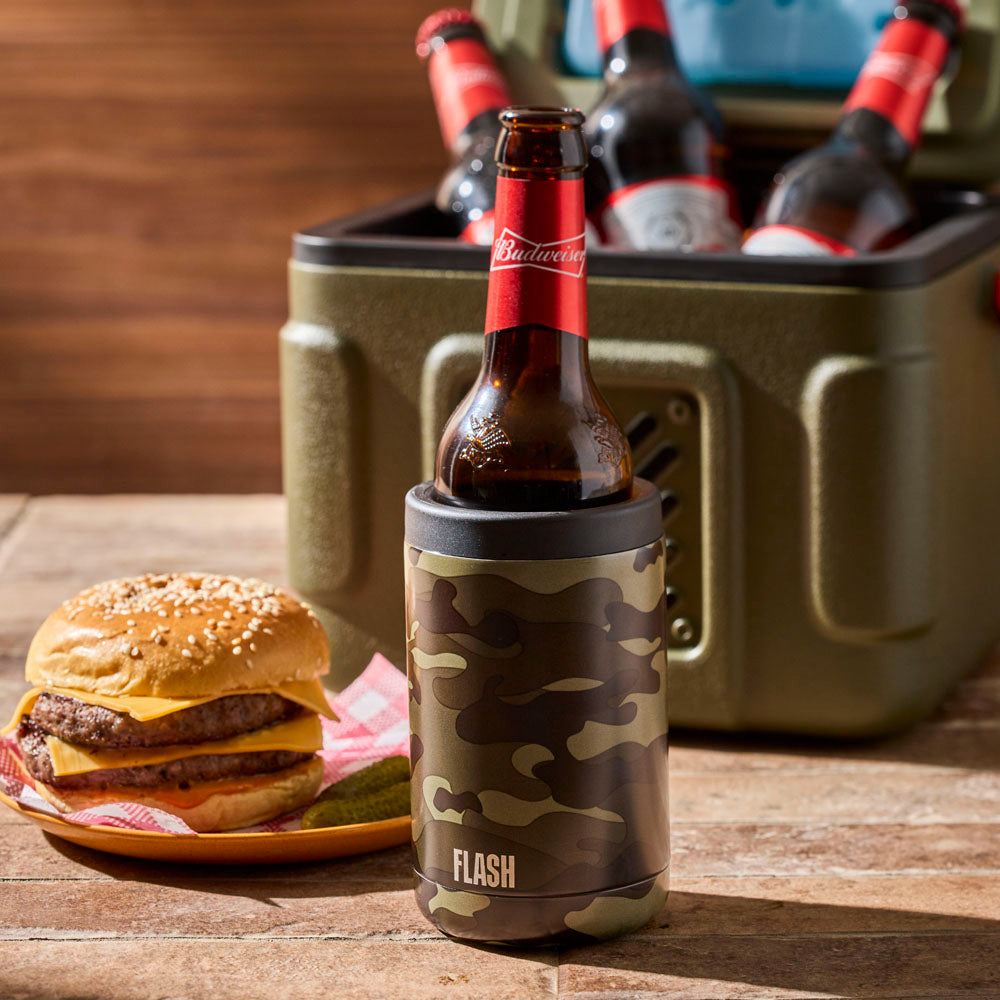 h2 hydro2 FLASH Stubby Cooler Camo