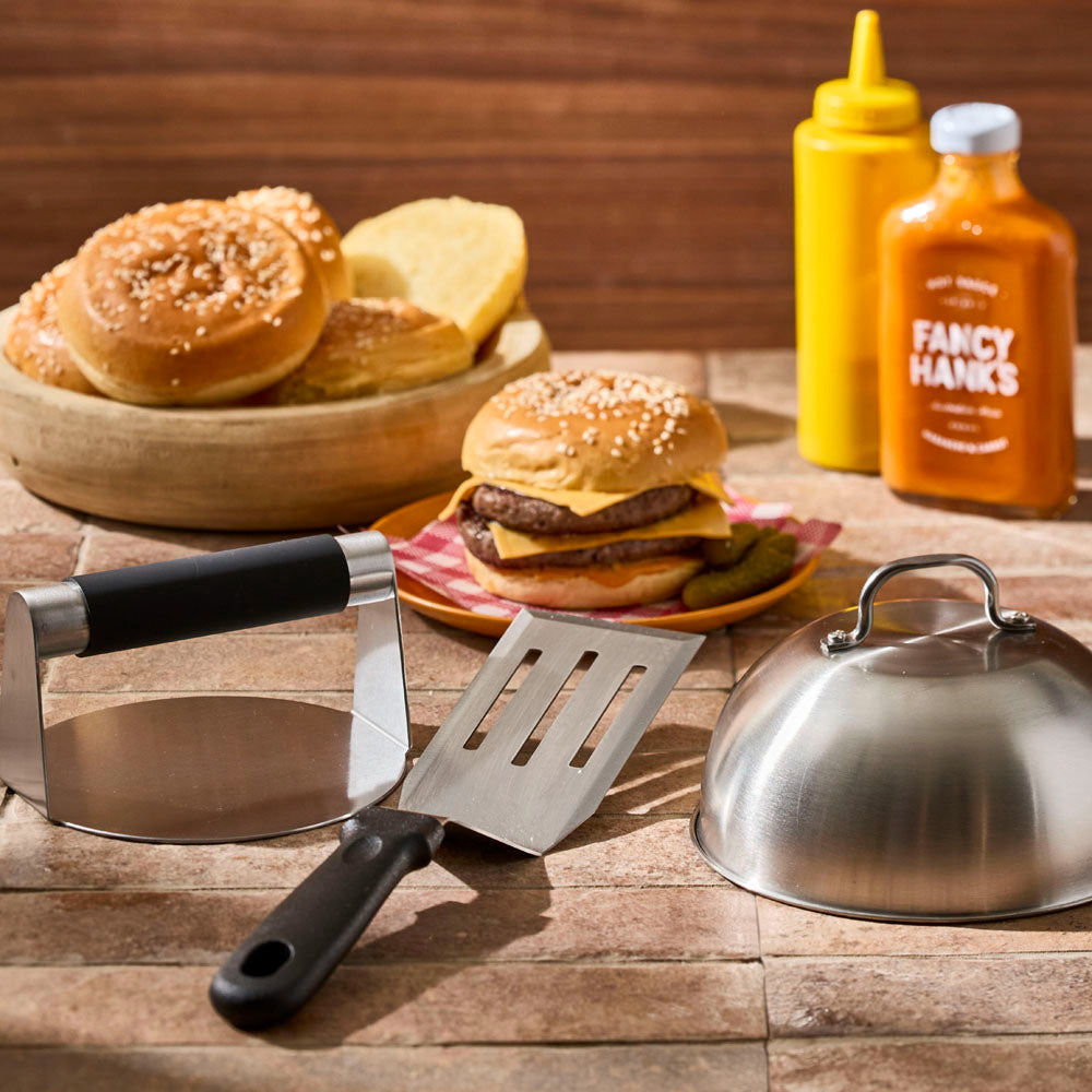 GRYLT Stainless Steel Smash Burger Kit