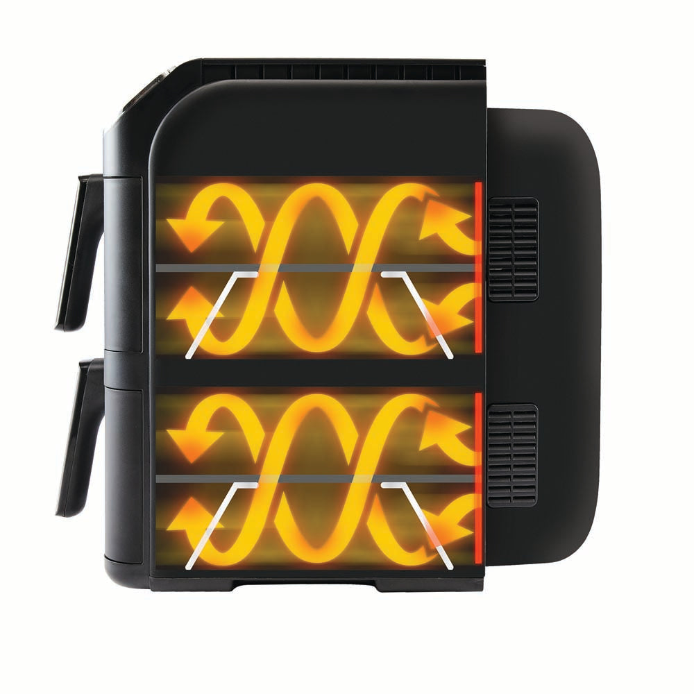 Baccarat 2 Stack Air fryer 11L Black