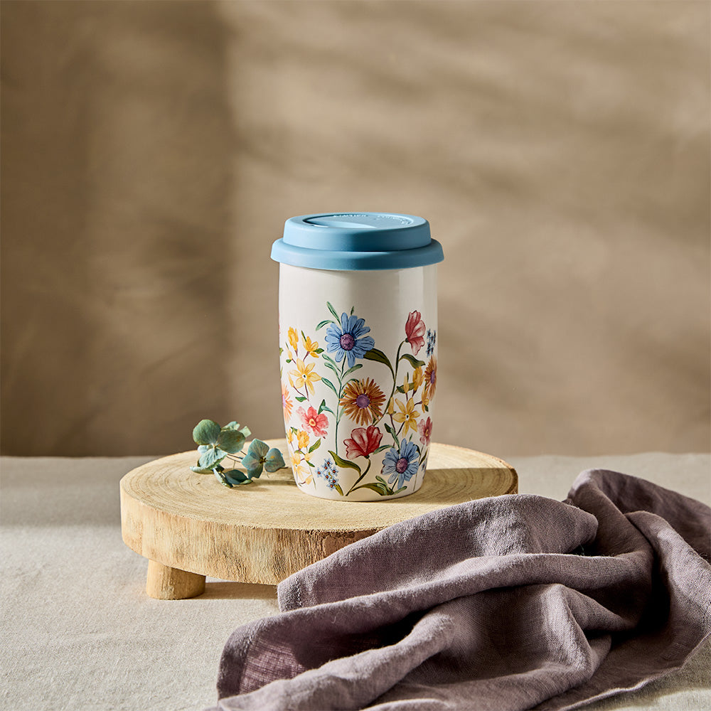 Alex Liddy Country Bloom Travel Mug 350ml