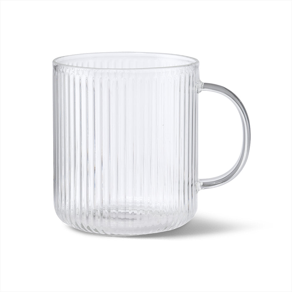 Salt & Pepper Brew Ribbed Mugs 360ml Set of 2