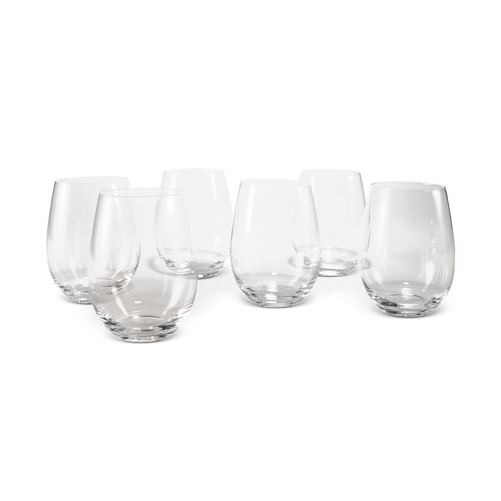 Salt & Pepper Set Of 6 Salut Stemless Wine Glasses 575ml
