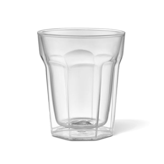 Baccarat Barista Facet Double Wall Latte Glass 236ml Set of 2