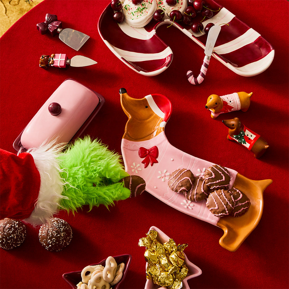 Ambrosia Santas Workshop Butter Dish