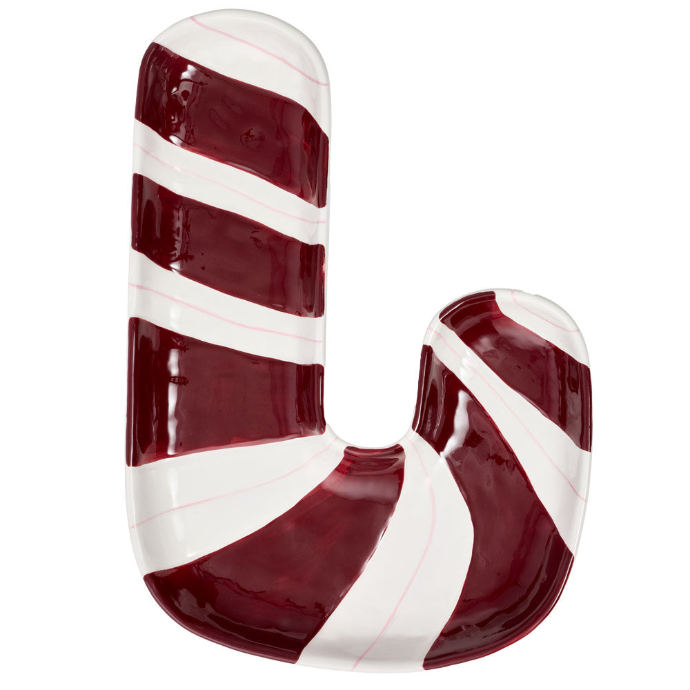 Ambrosia Santas Workshop Candy Cane Plate