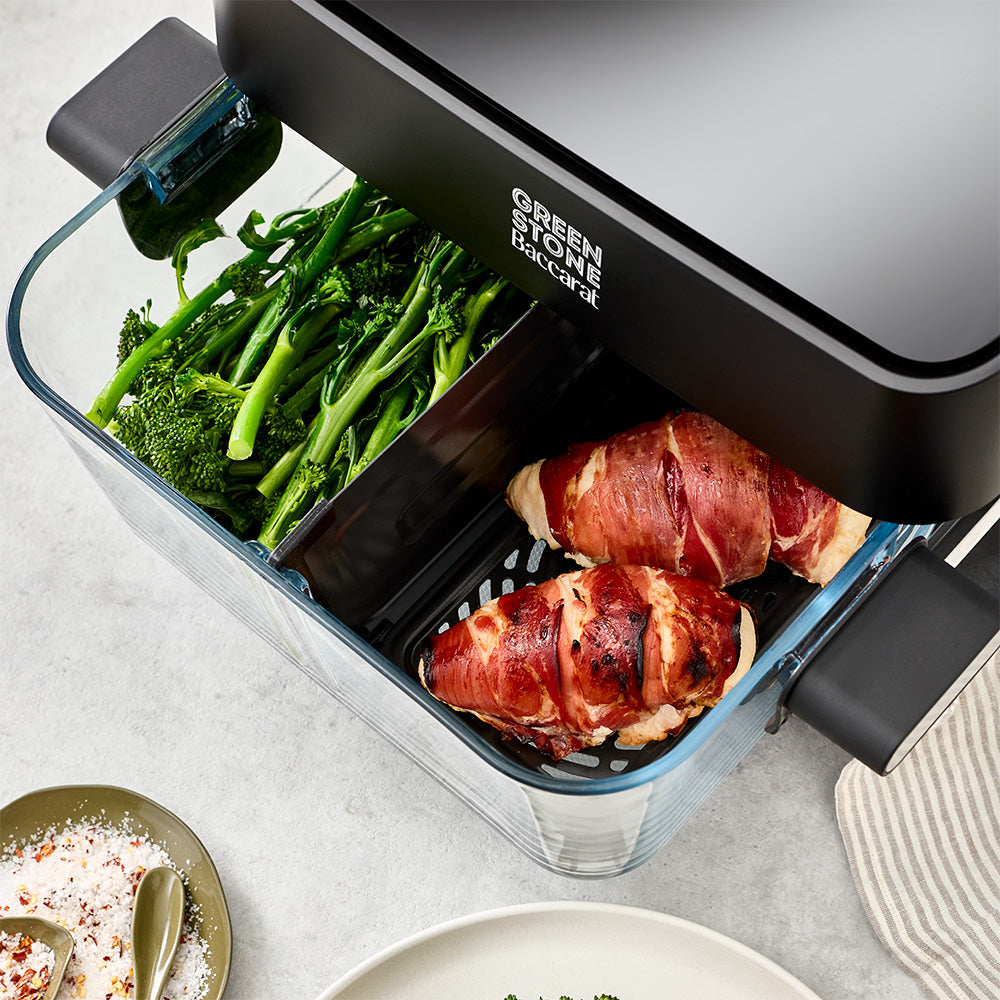 Baccarat GREEN STONE Air Fryer Glass 8L Black