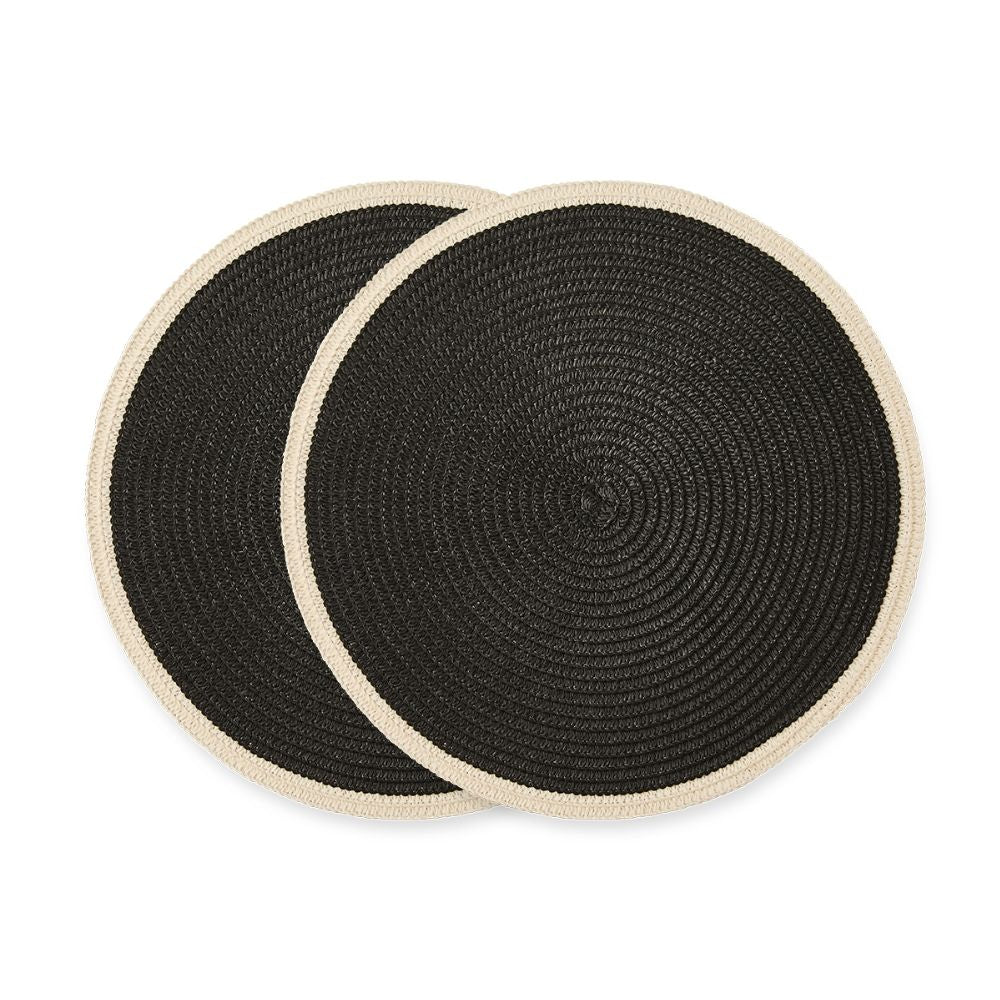Salt & Pepper Set Of 2 Taylor Round Placemat 38cm
