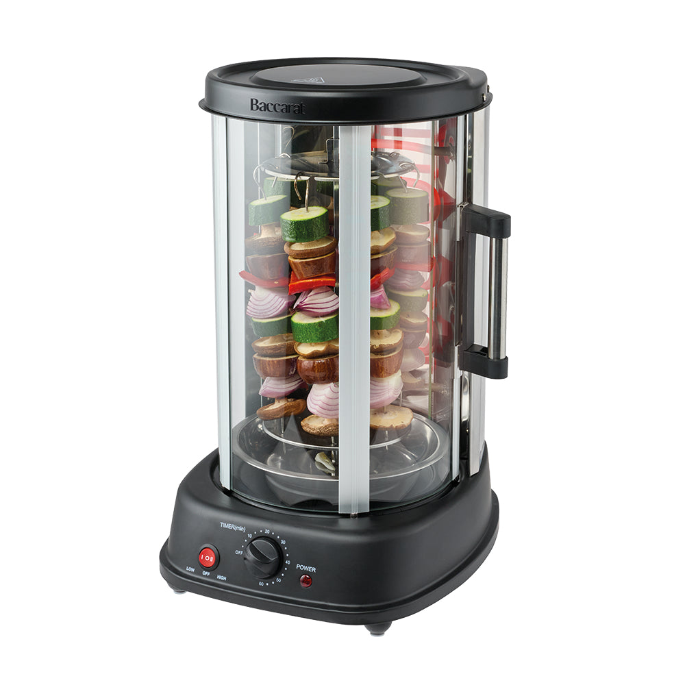 Baccarat Vertical Rotisserie Grill Black