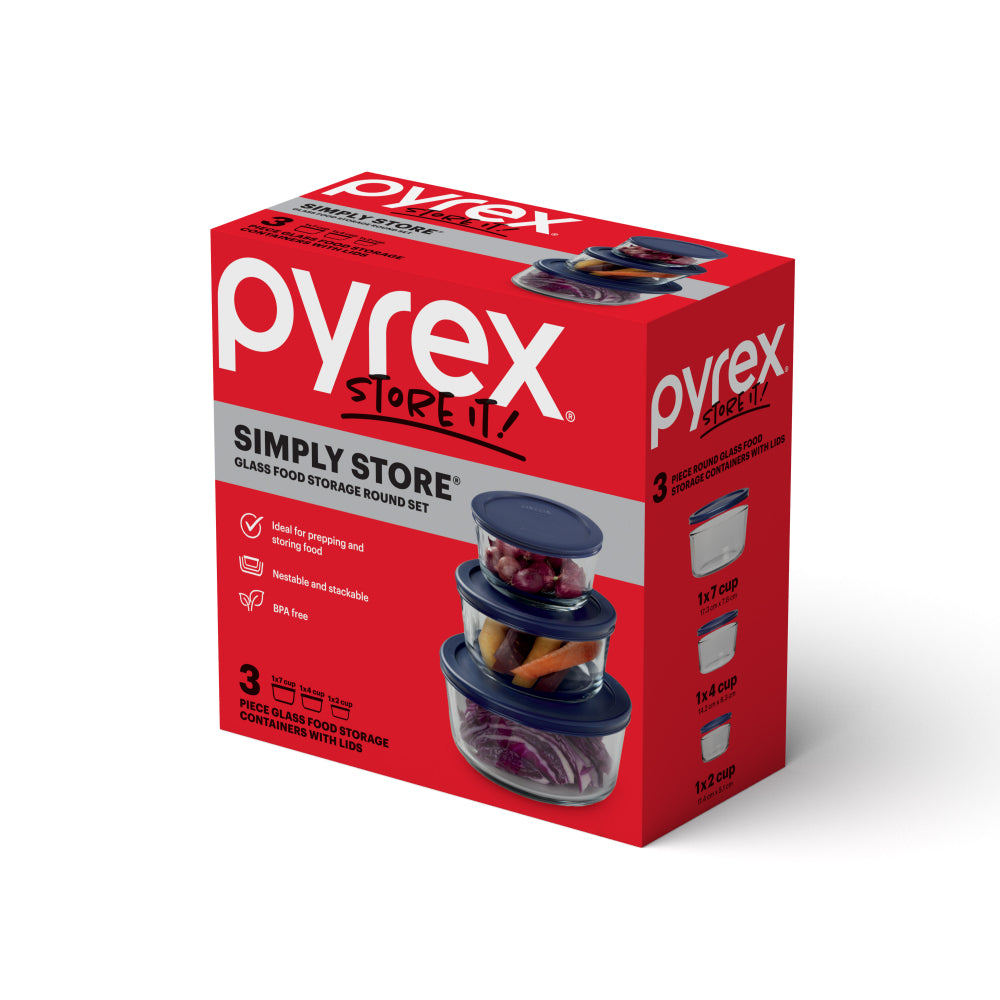 Pyrex Simply Store 3 Piece Round Set