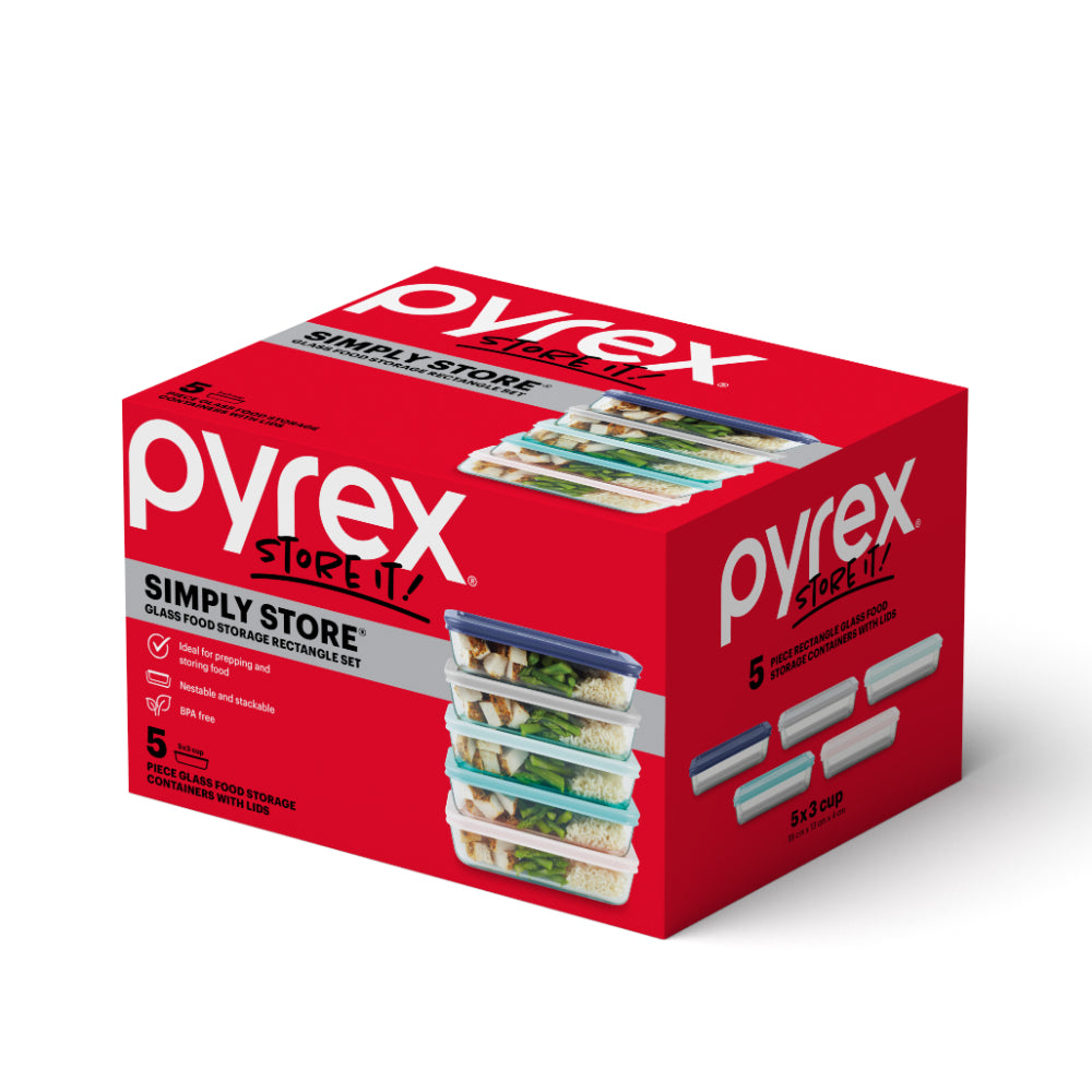 Pyrex Simply Store 5 Piece Rectangle Set