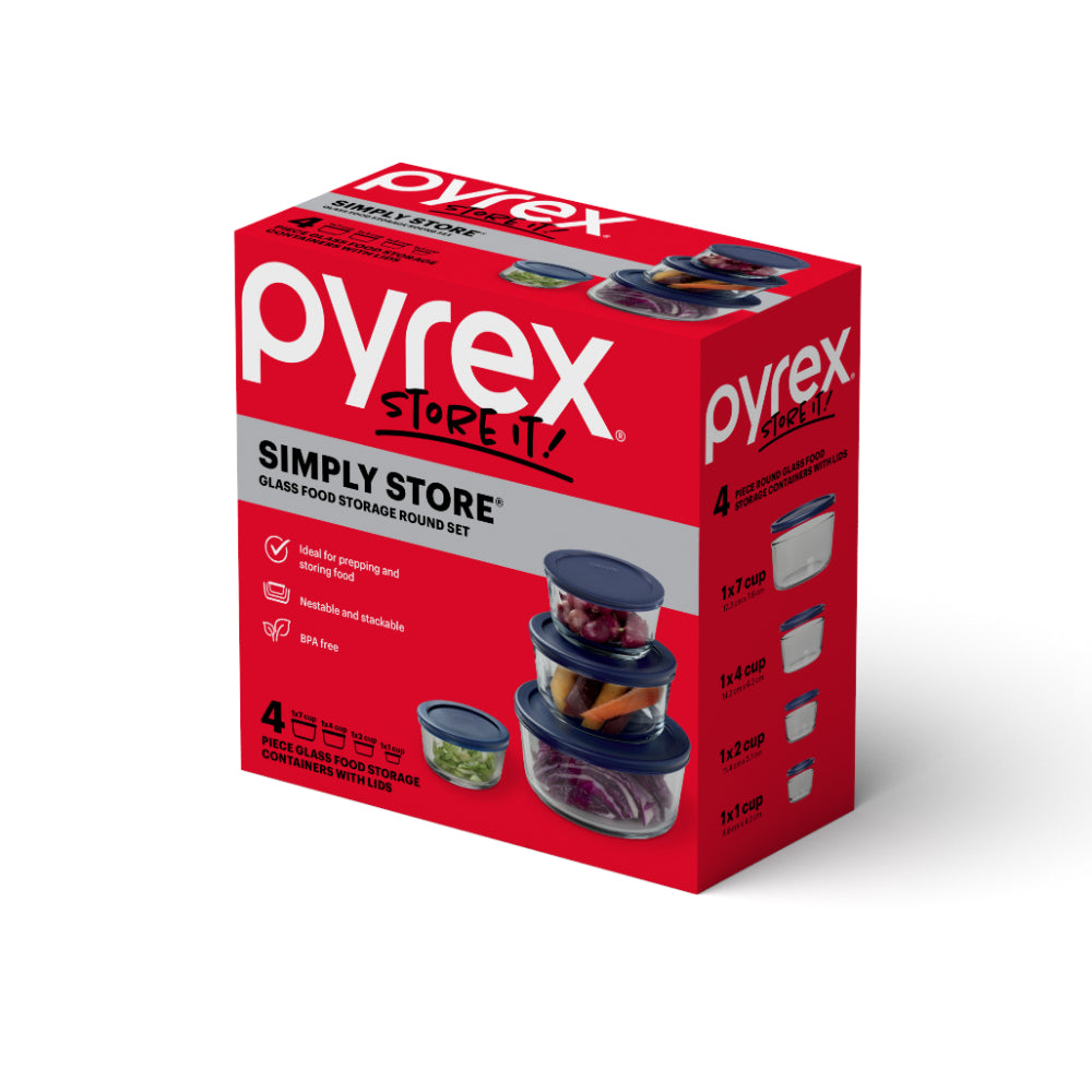 Pyrex Simply Store 4 Piece Round Set