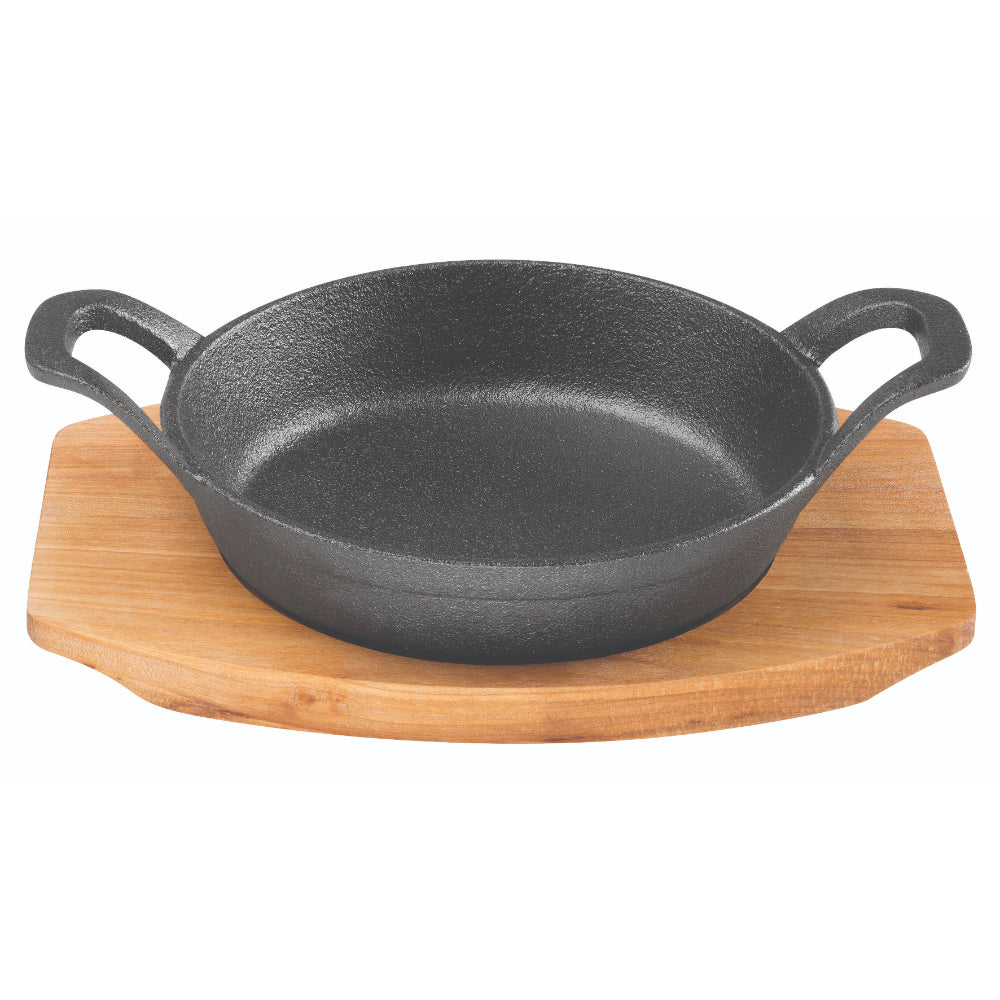 Pyrolux Pyrocast Round Gratin With Maple Tray 18cm