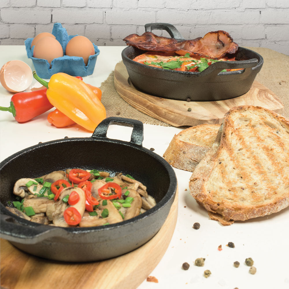 Pyrolux Pyrocast Round Gratin With Maple Tray 18cm