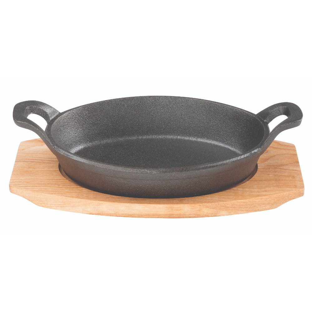 Pyrolux Pyrocast Oval Gratin With Maple Tray 17x12.5cm