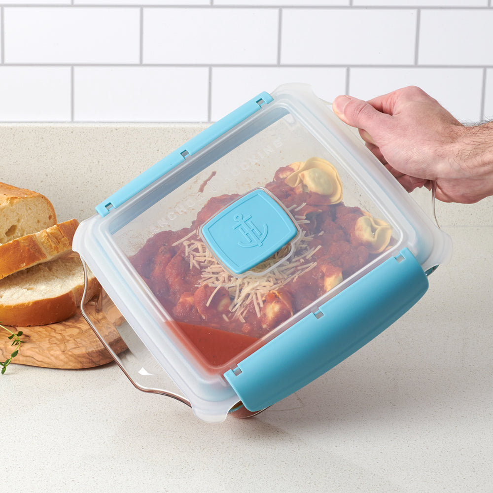 Anchor Hocking Truelock Square Baking Dish with Lid 1.9L