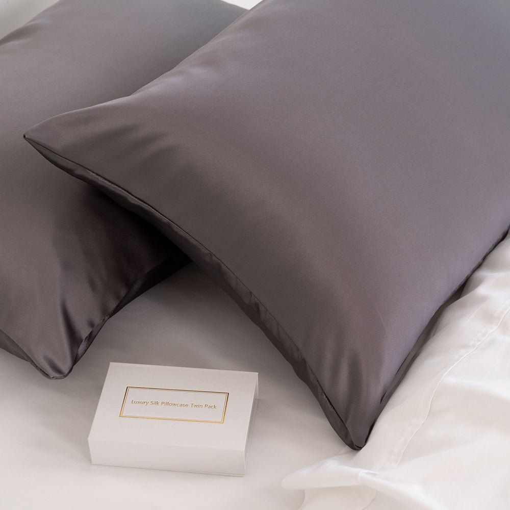 Royal Comfort Mulberry Silk Pillowcase Twin Pack